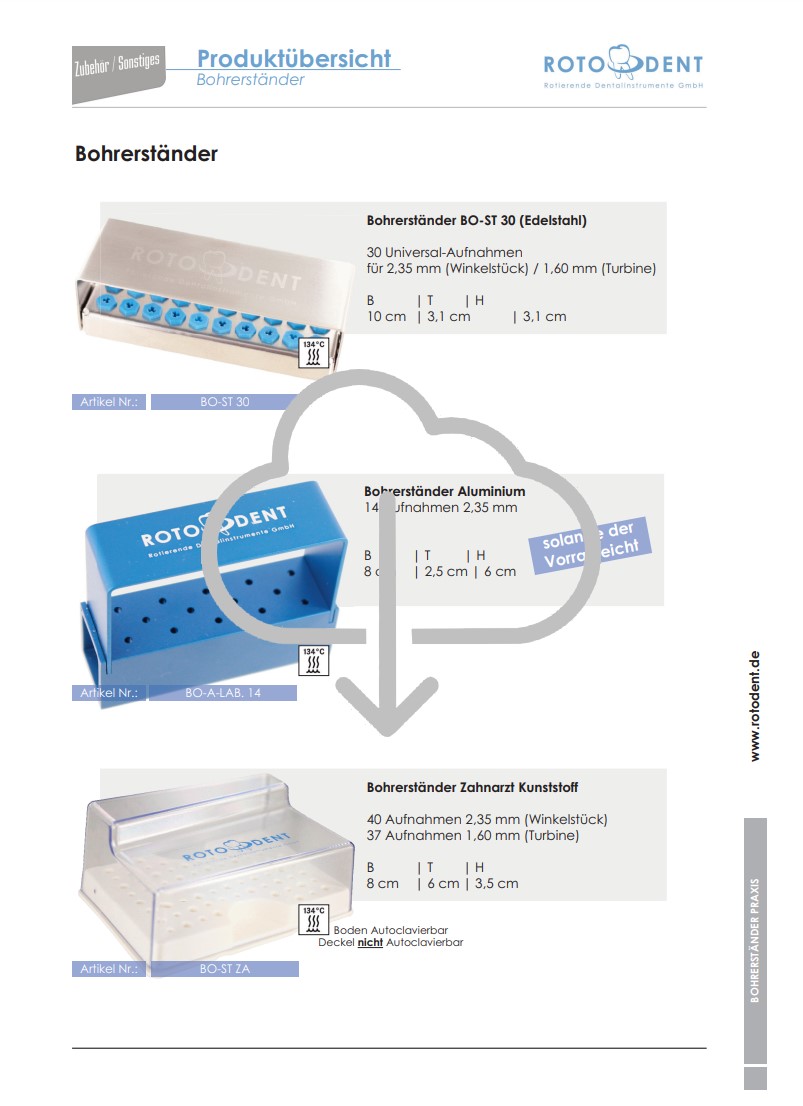 Download Produktübersicht Bohrerständer