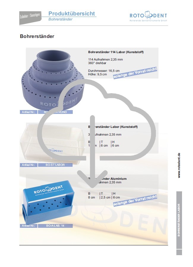 Download Produktübersicht Bohrerständer