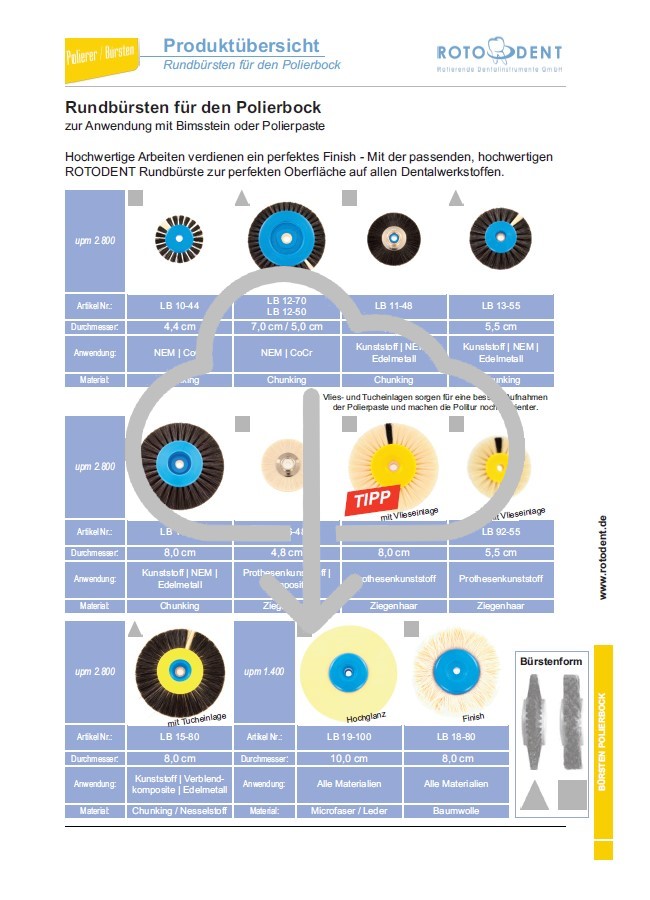 Download Produktübersicht Rundbürsten-Polierbock