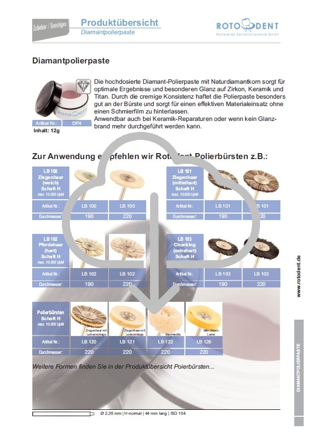 Download Produktübersicht Diamantpolierpaste