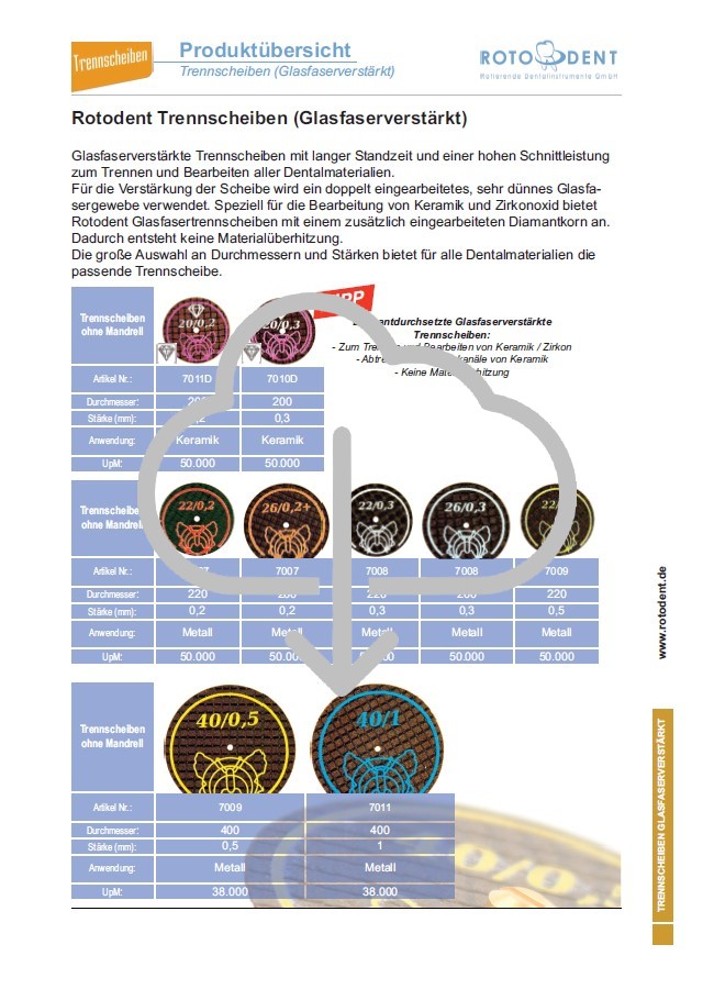 Download Produktübersicht Trennscheiben