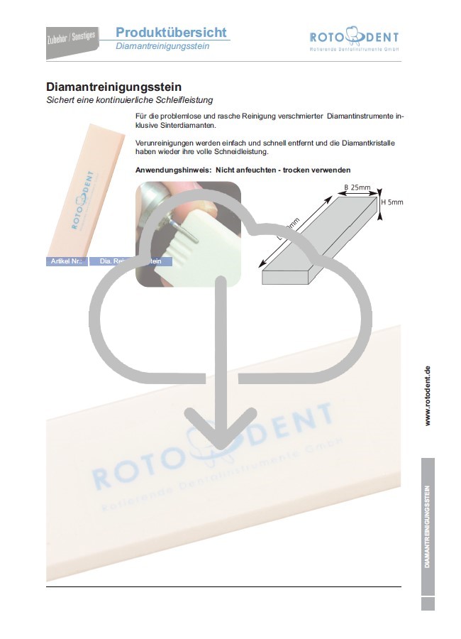 Download Produktübersicht Diamantreinigungsstein