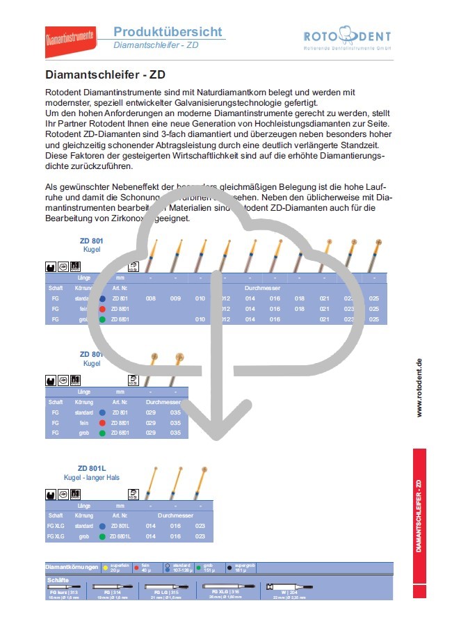 Download Produktübersicht ZD-Diamantschleifer