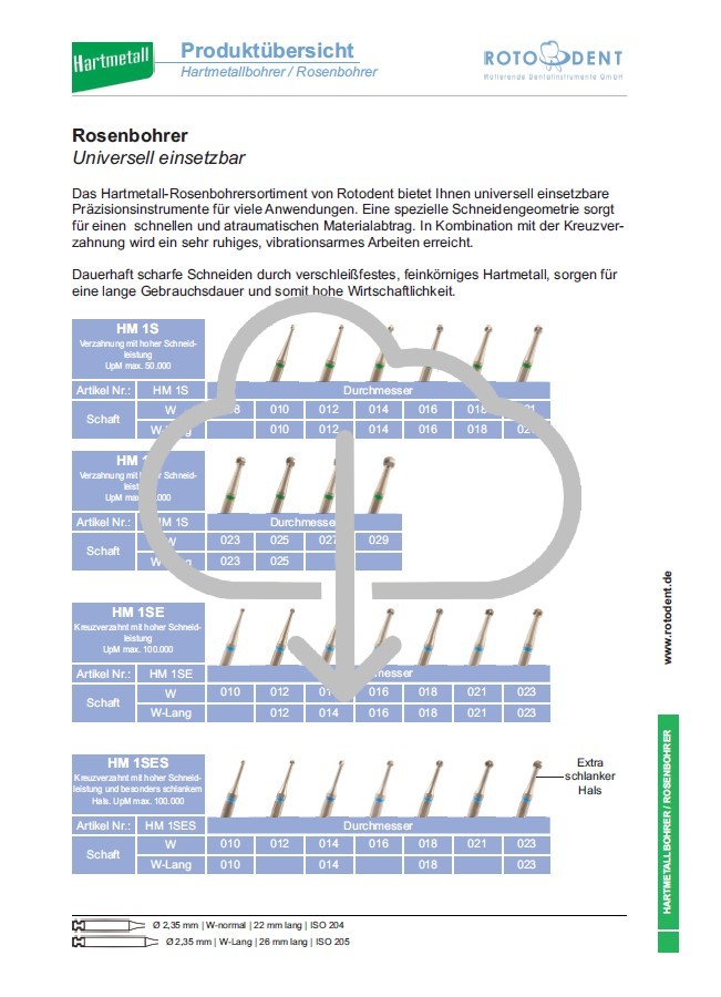 Download Produktübersicht Rosenbohrer / HM-Bohrer