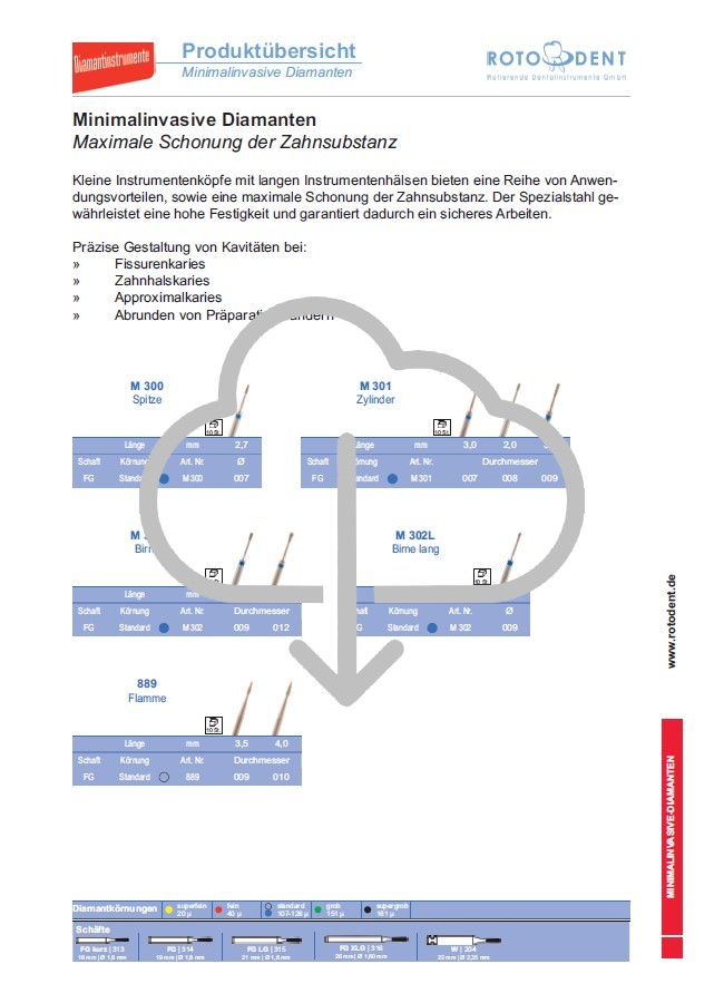 Download Produktübersicht Minimalinvasive Diamanten