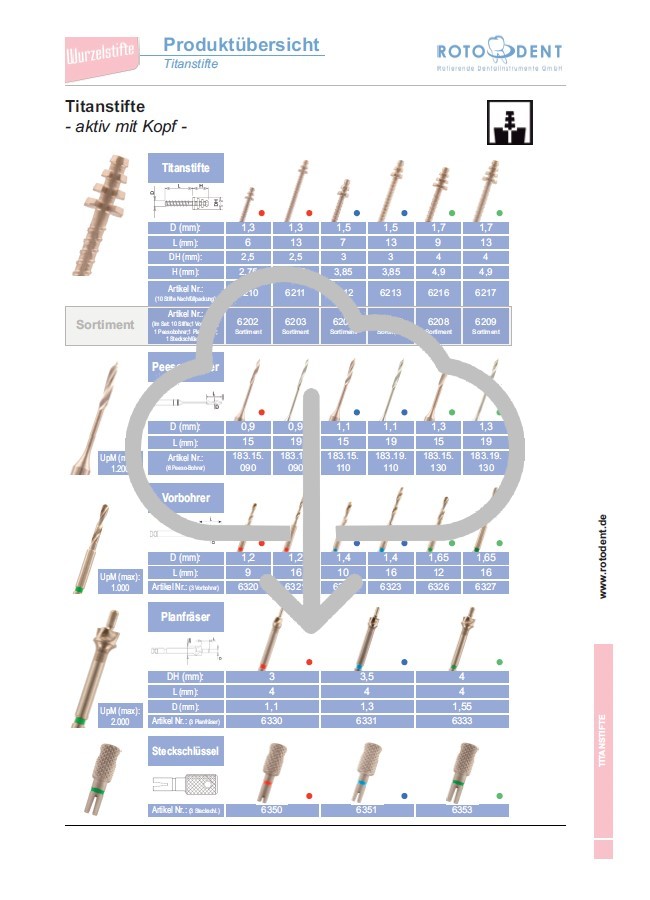 Download Produktübersicht Titanstifte